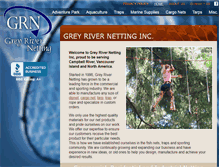 Tablet Screenshot of greyrivernetting.com